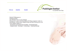 Tablet Screenshot of podologie-institut.ch